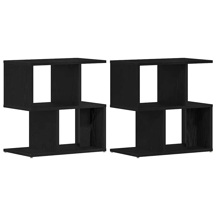 Cabinet de chevet 2 pcs Chêne noir 50 x 30 x 51,5 cm - 2