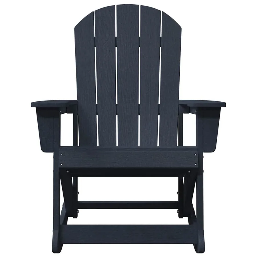 Chaises Berçantes Adirondack 2 pcs Bleu marine HDPE - 5