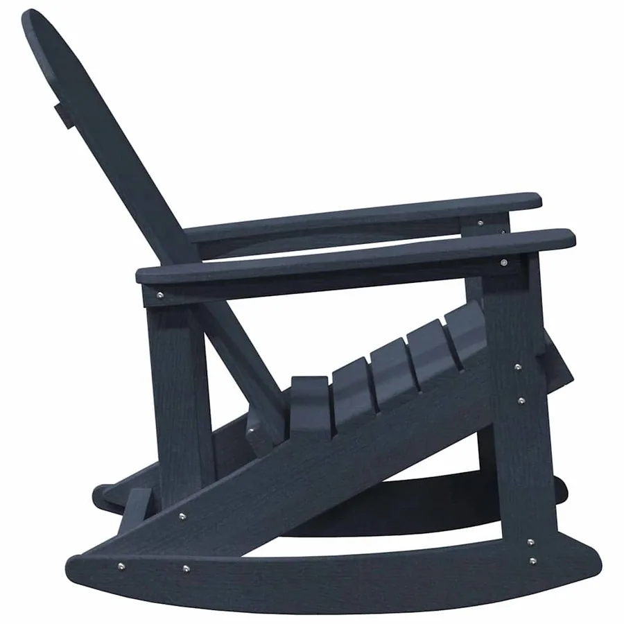 Chaises Berçantes Adirondack 2 pcs Bleu marine HDPE - 6