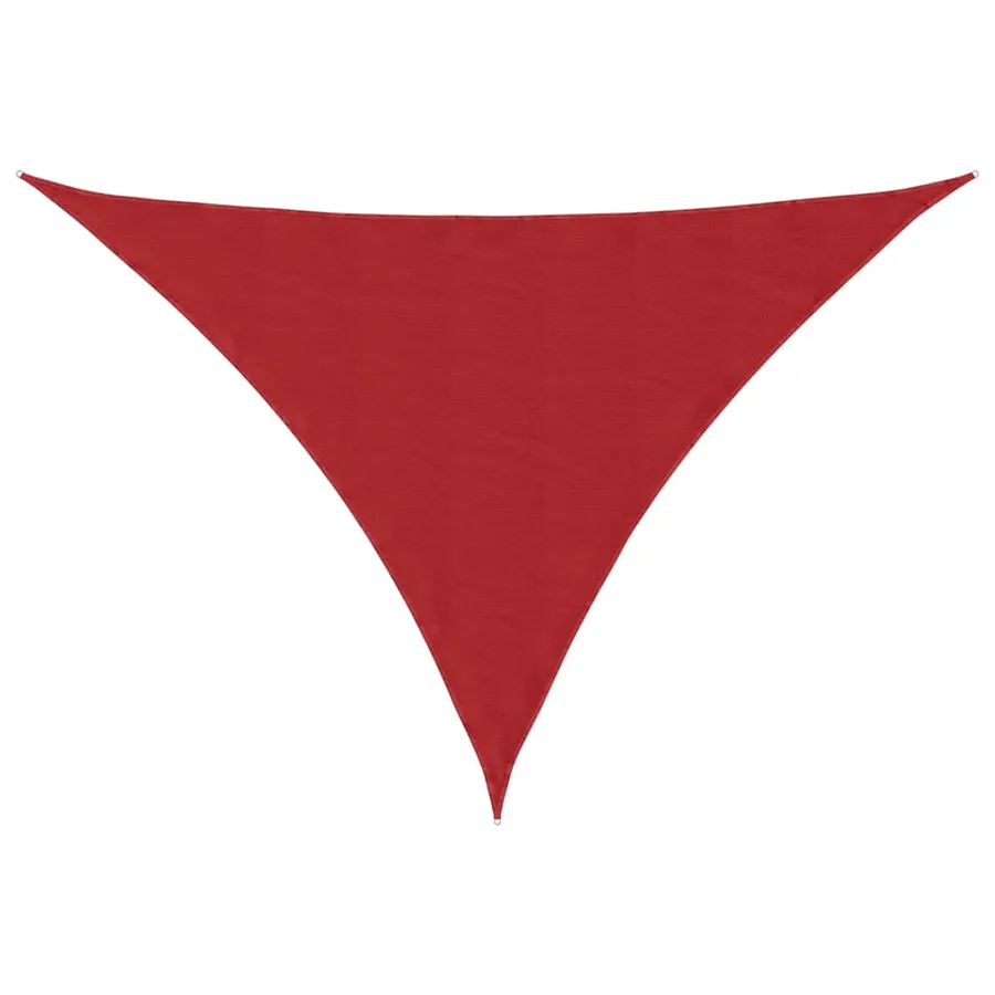 Voile d'ombrage rouge 7 x 5 x 5 m 100 % polyester Oxford - 2