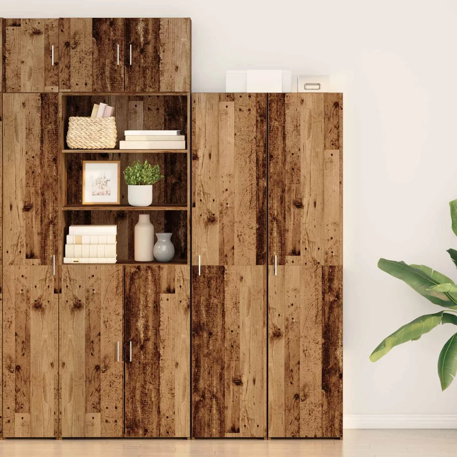 Haut Armoire Bois ancien 40 x 42,5 x 185 cm