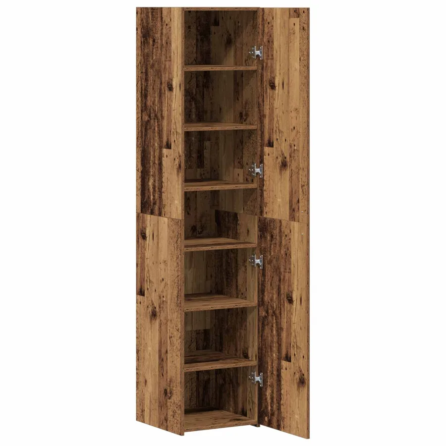 Haut Armoire Bois ancien 40 x 42,5 x 185 cm - 5