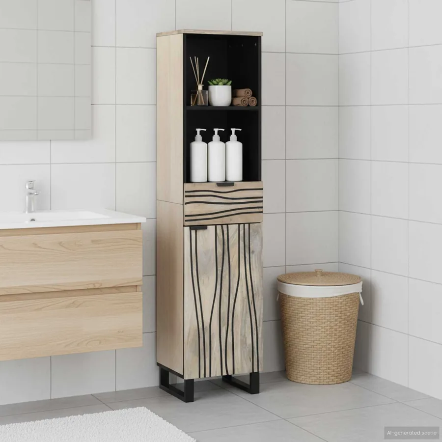 Armoire de salle de bain Blanc 38 x 33 x 160 cm