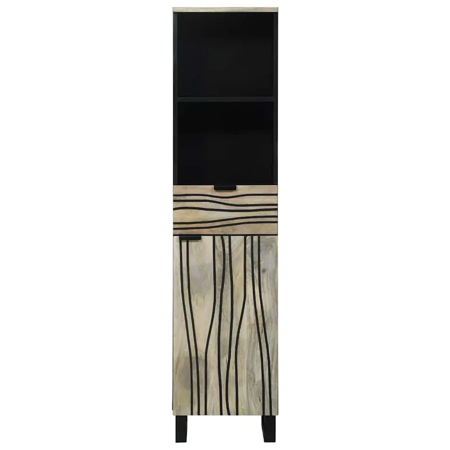 Armoire de salle de bain Blanc 38 x 33 x 160 cm - 4