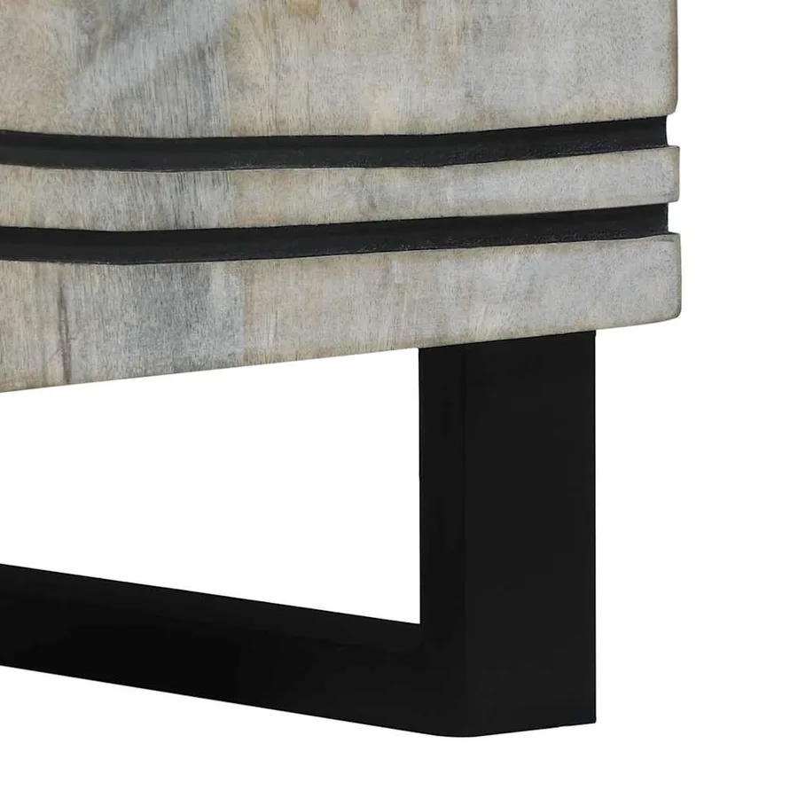 Table de chevet Blanc 50 x 33 x 60 cm Bois d'ingénierie - 8