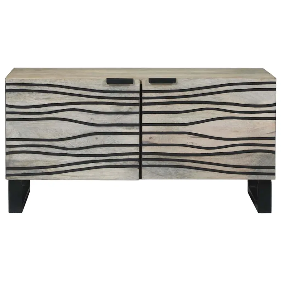 Table basse Blanc 80 x 50 x 40 cm Bois d'ingénierie - 3