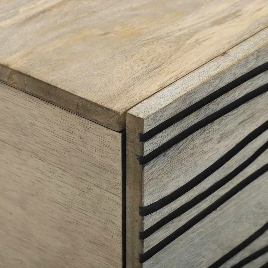 Table basse Blanc 80 x 50 x 40 cm Bois d'ingénierie - 6