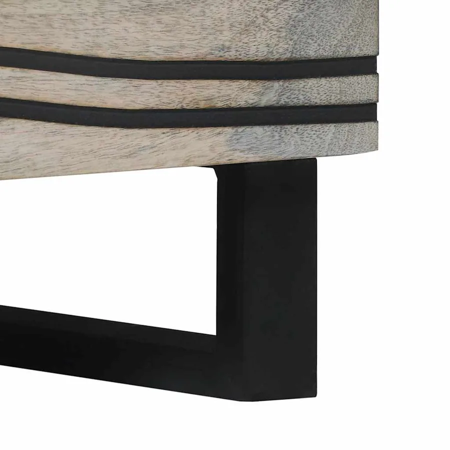 Table basse Blanc 80 x 50 x 40 cm Bois d'ingénierie - 8