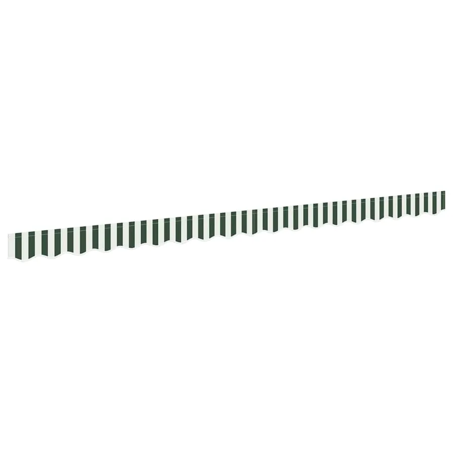 Remplacement de lambrequin Vert et blanc 4 m Polyester - 2