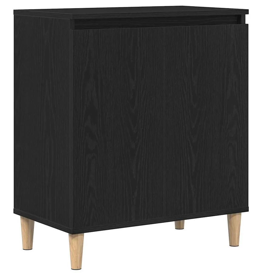 Buffet Chêne noir 60 x 35 x 70 cm Bois d'ingénierie - 2