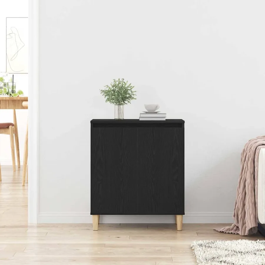 Buffet Chêne noir 60 x 35 x 70 cm Bois d'ingénierie - 4