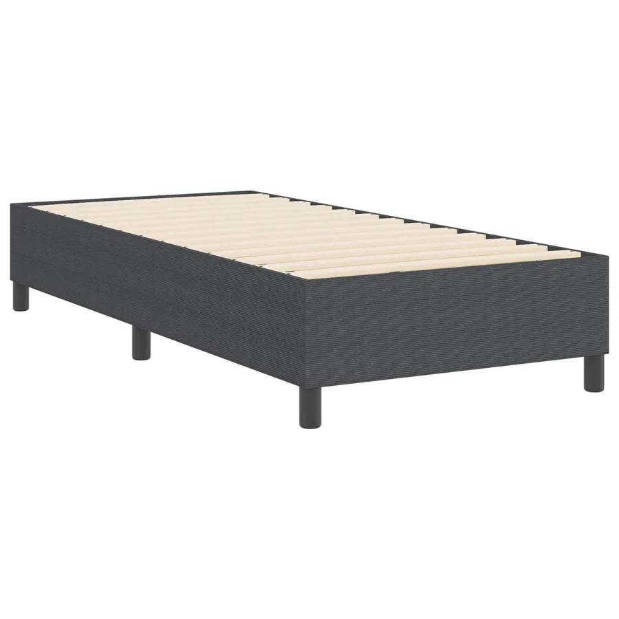 Cadre de lit plateforme Gris foncé 90 x 200 cm - 7