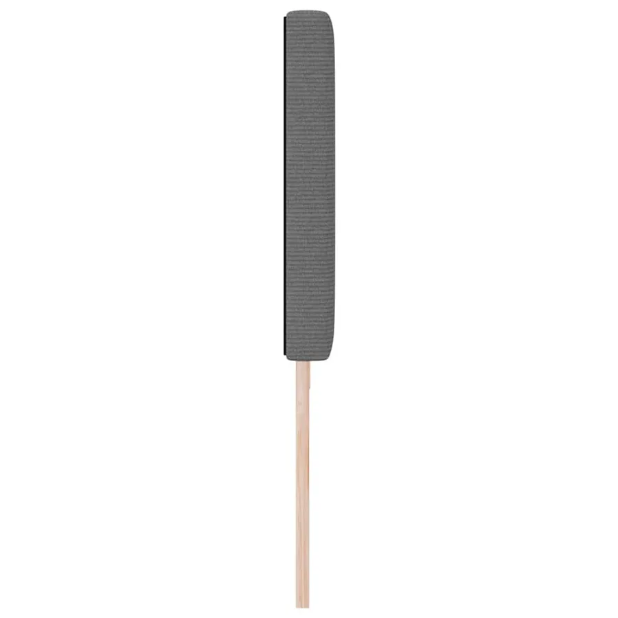 Tête de lit Gris clair 200 cm Tissu en velours côtelé - 5