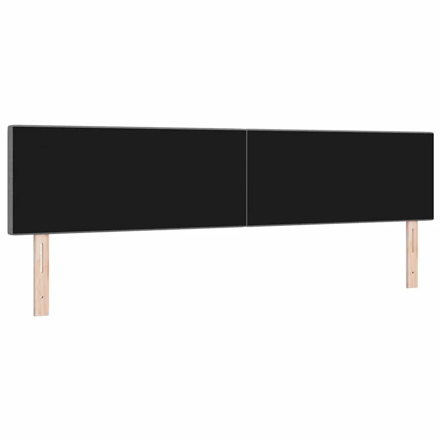 Tête de lit Gris clair 200 cm Tissu en velours côtelé - 6
