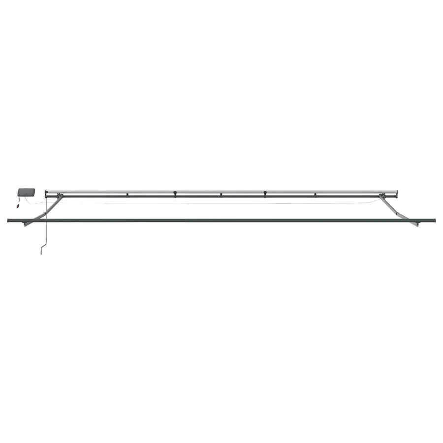 Auvent rétractable Vert et jaune 600 × 300 cm - 9