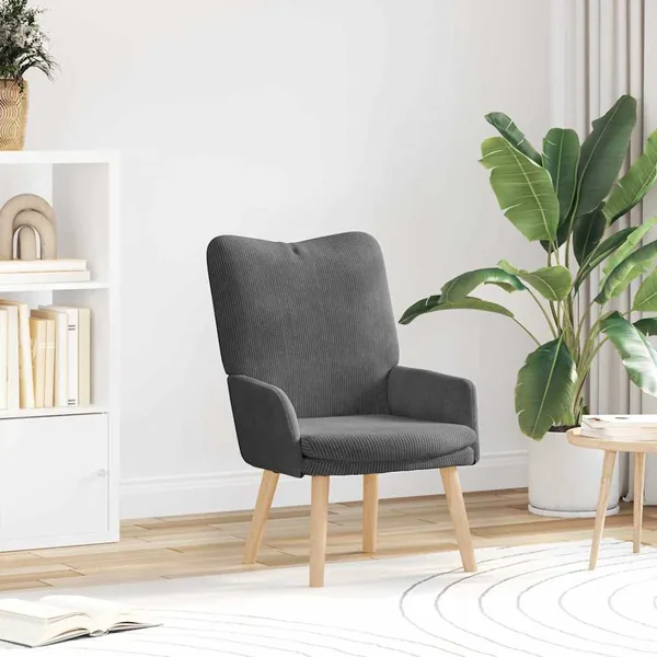fauteuil Gris foncé 63 x 67 x 94 cm tissu