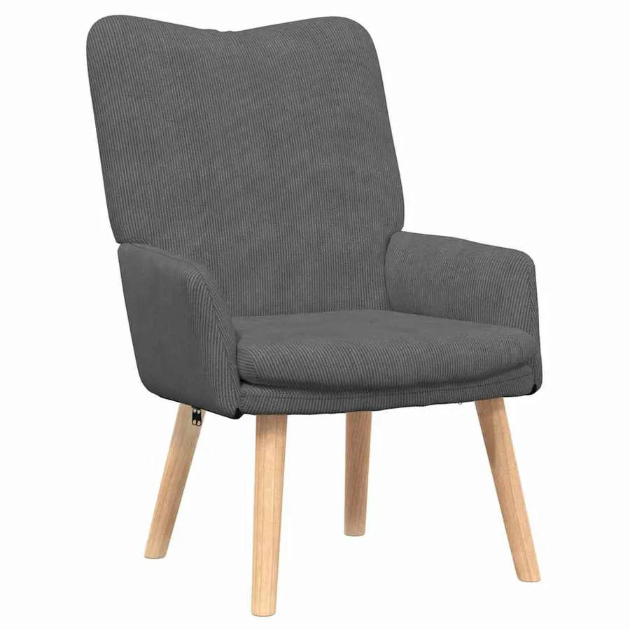 fauteuil Gris foncé 63 x 67 x 94 cm tissu - 2