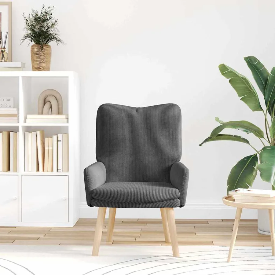 fauteuil Gris foncé 63 x 67 x 94 cm tissu - 3