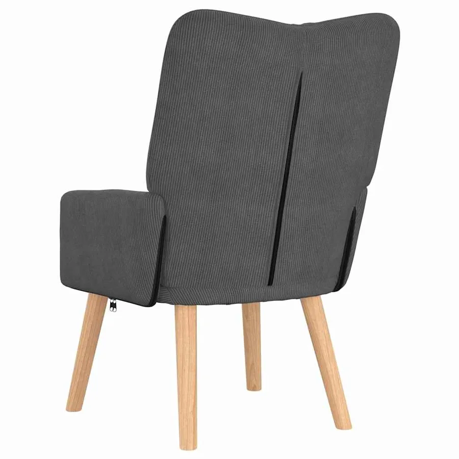 fauteuil Gris foncé 63 x 67 x 94 cm tissu - 6