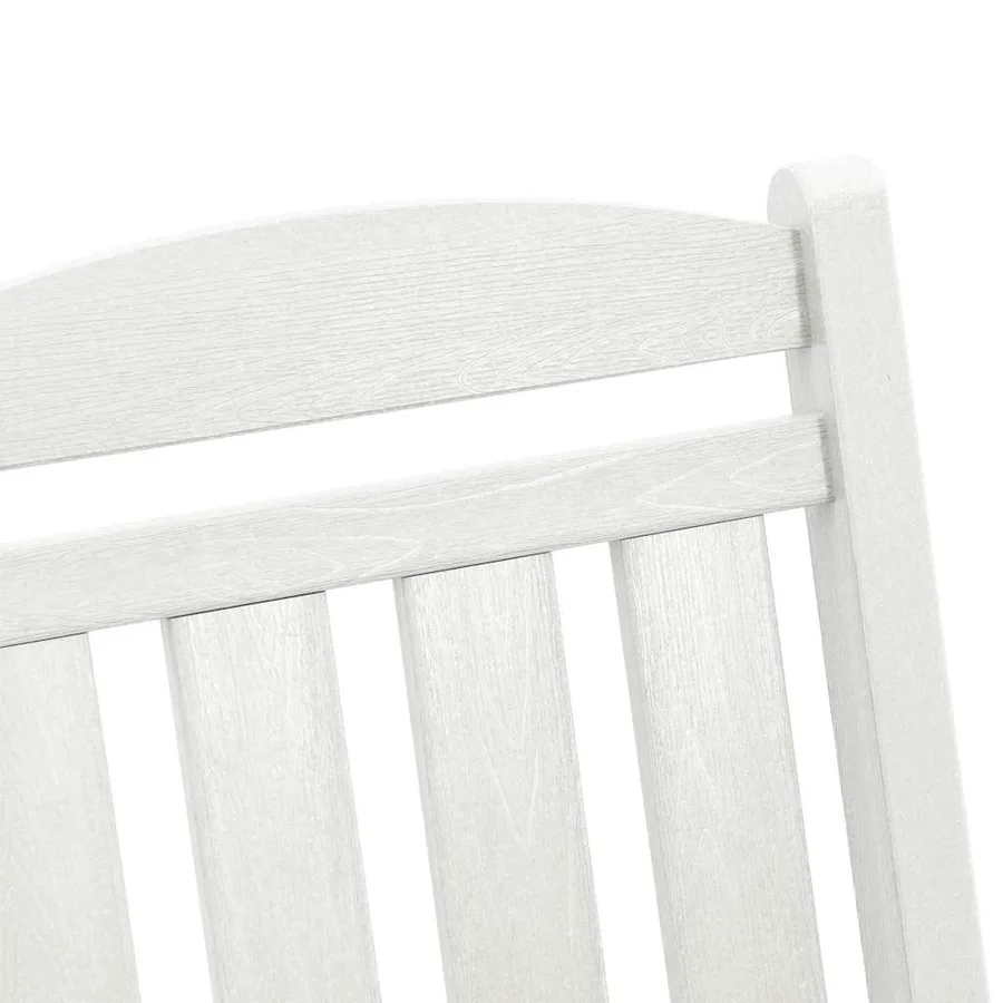 Chaise à bascule 3 pcs Blanc Polyéthylène - 9