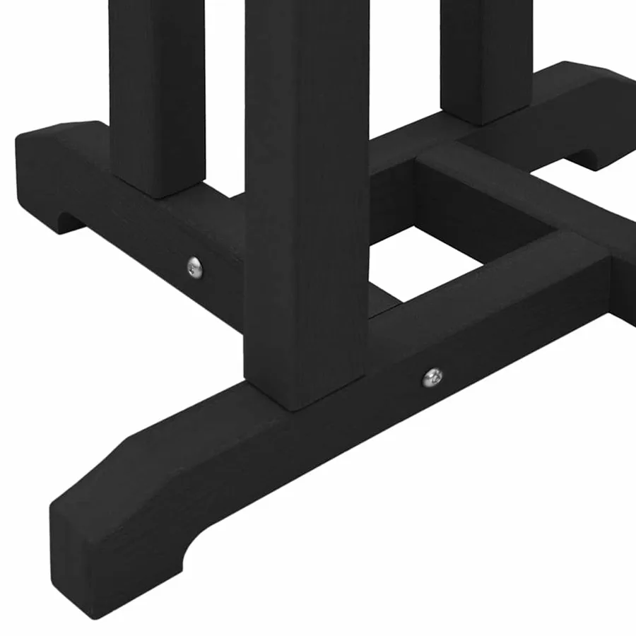 Ensemble de bar de jardin 3 pcs Noir HDPE - 10