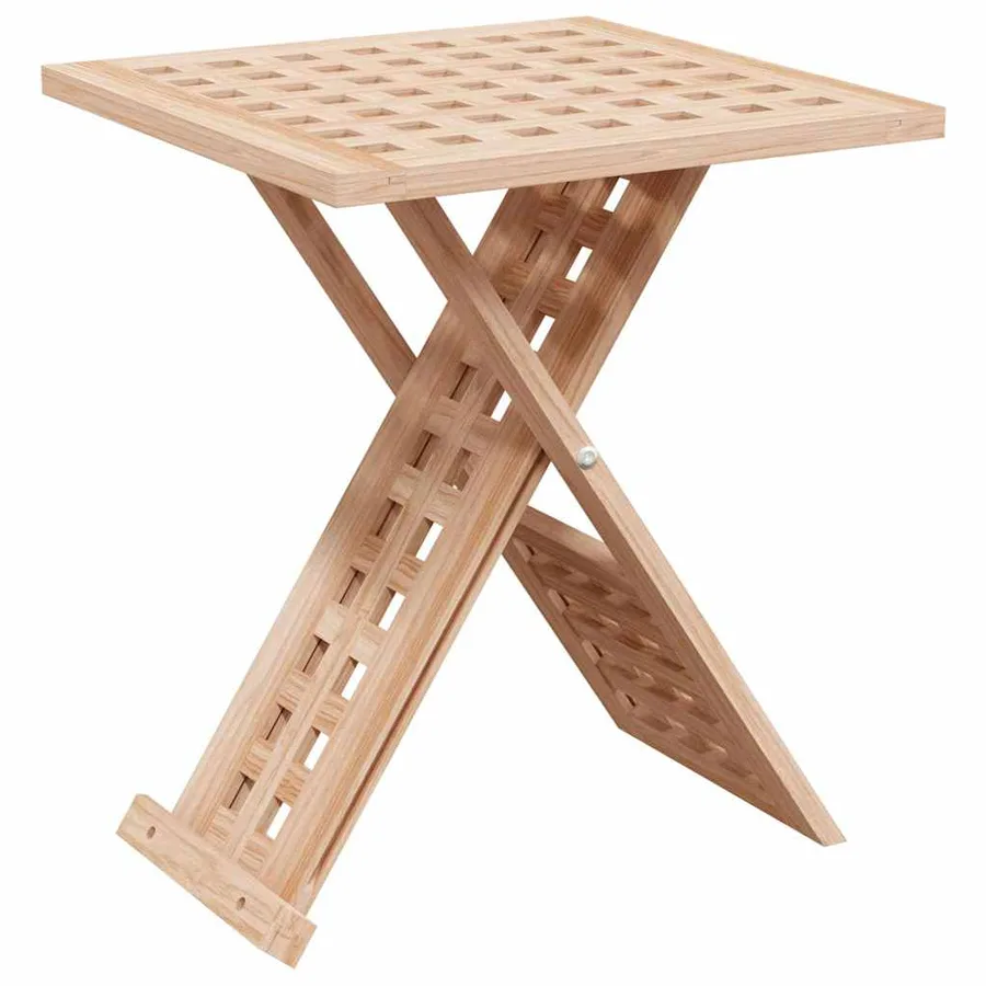 Table basse Marron 33 x 33 x 40,5 cm Bois de noyer massif - 7
