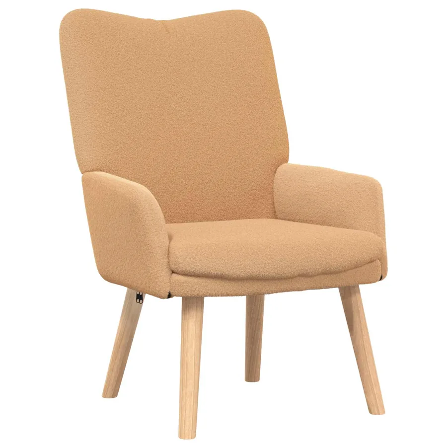 fauteuil Beige 63 x 67 x 94 cm Polyester et contreplaqué - 2
