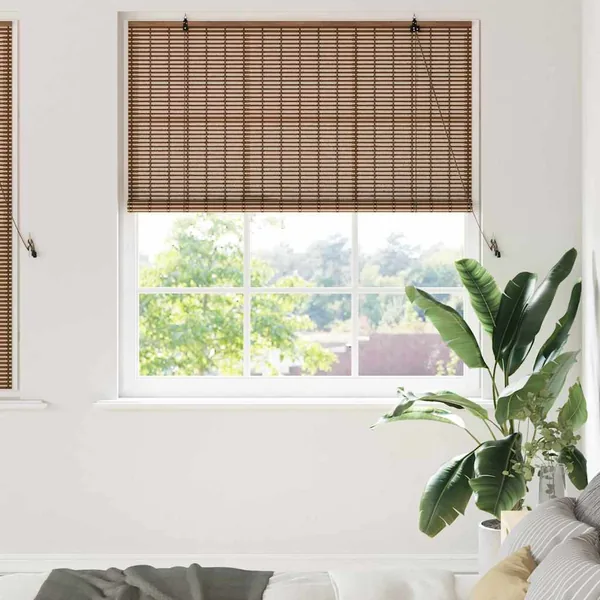 Store enrouleur Marron 150 x 160 cm Bambou