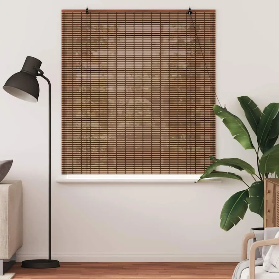 Store enrouleur Marron 150 x 160 cm Bambou - 3
