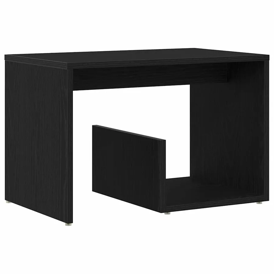 Table d'appoint Chêne noir 59 x 36 x 38 cm Bois d'ingénierie - 2