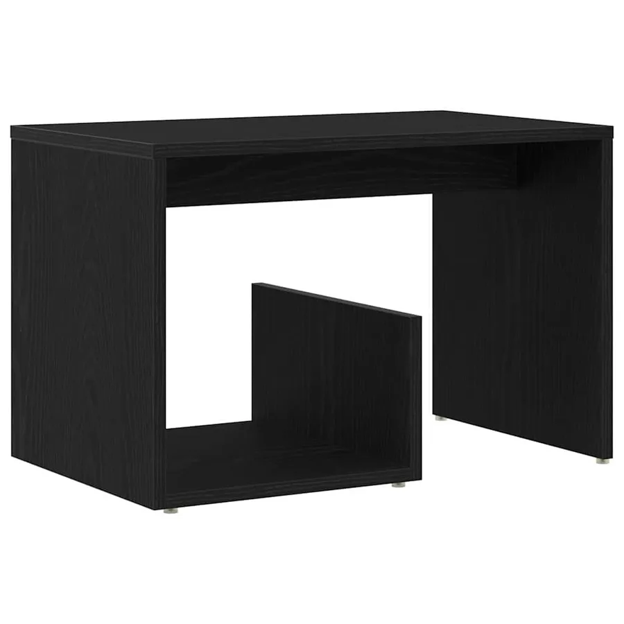 Table d'appoint Chêne noir 59 x 36 x 38 cm Bois d'ingénierie - 5
