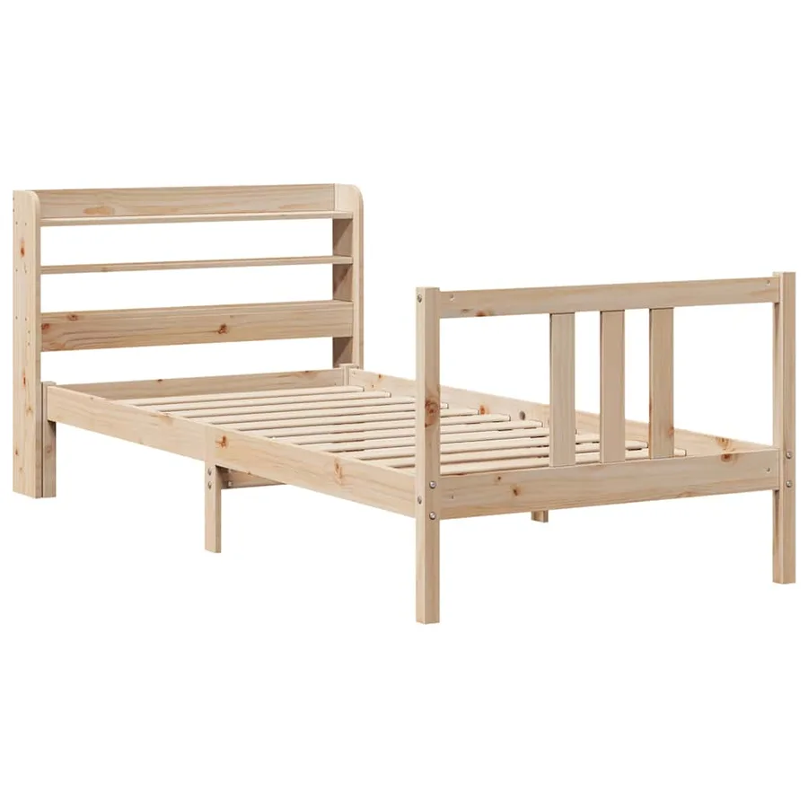 Cadre de lit avec tête de lit sans matelas 75x190 cm - 3