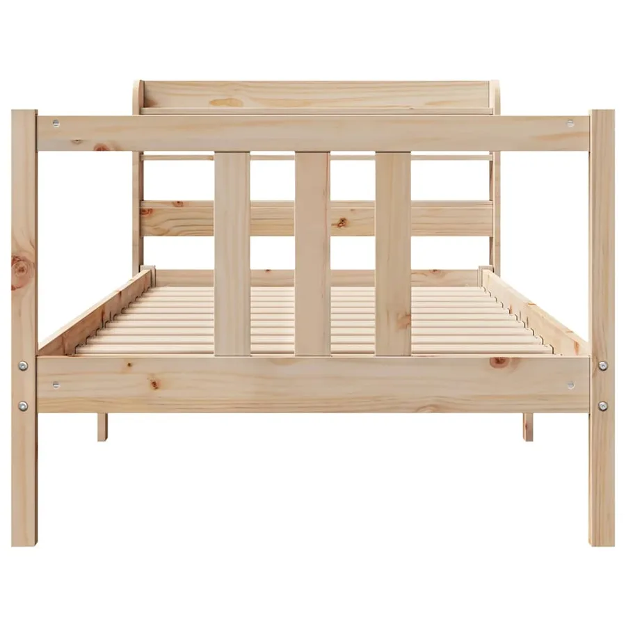 Cadre de lit avec tête de lit sans matelas 75x190 cm - 4