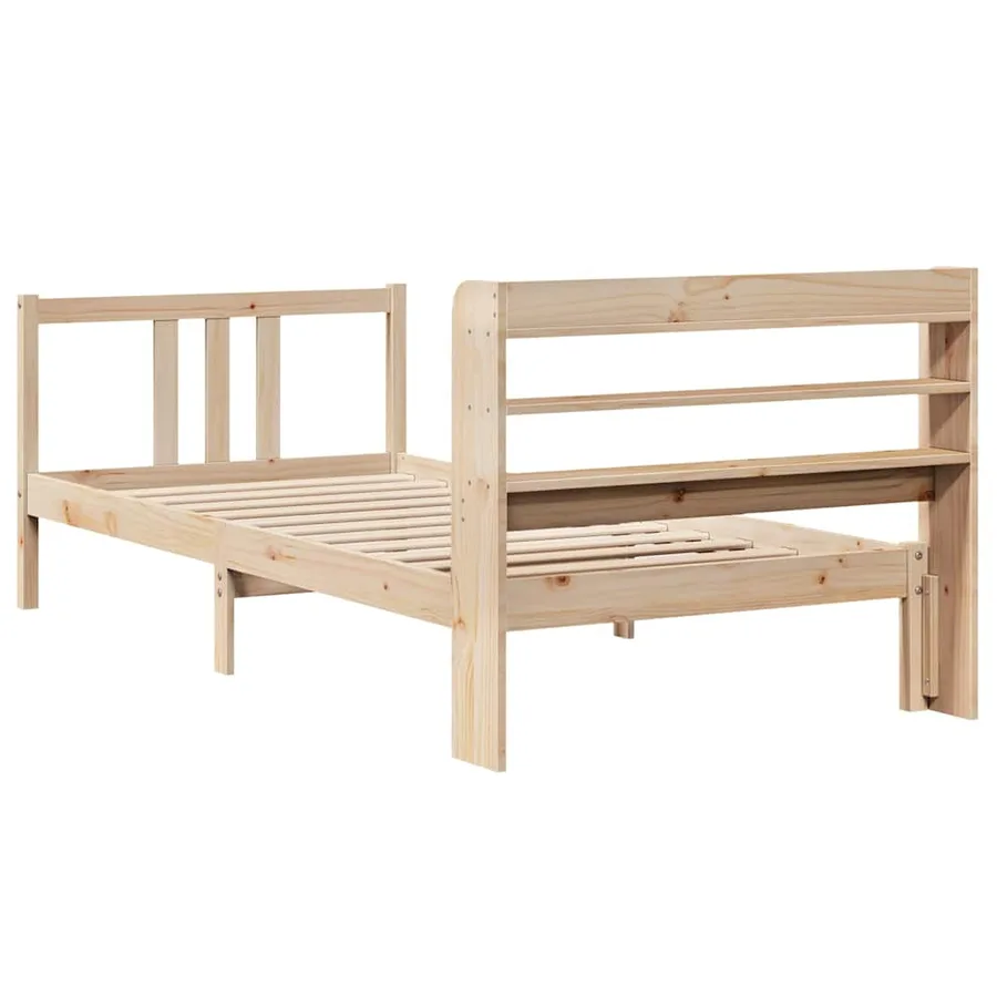 Cadre de lit avec tête de lit sans matelas 75x190 cm - 8