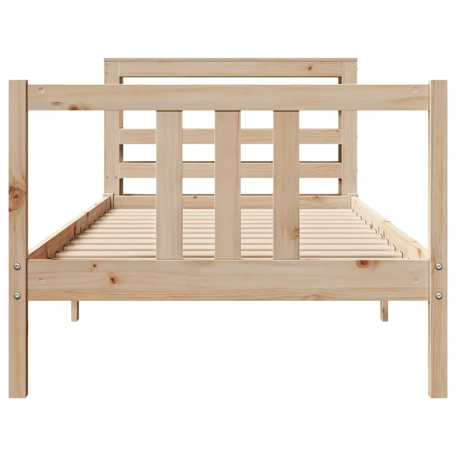 Cadre de lit avec tête de lit sans matelas 75x190 cm - 4