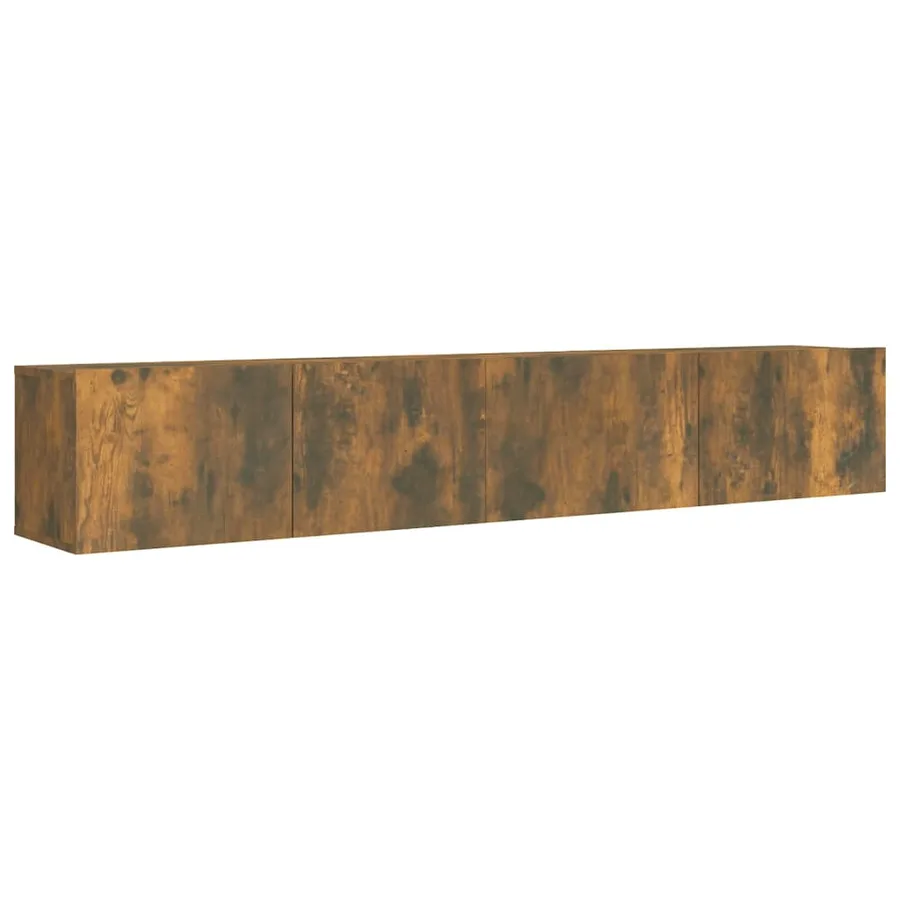 Ensemble de meubles TV 2 pcs Chêne fumé Bois d'ingénierie - 2
