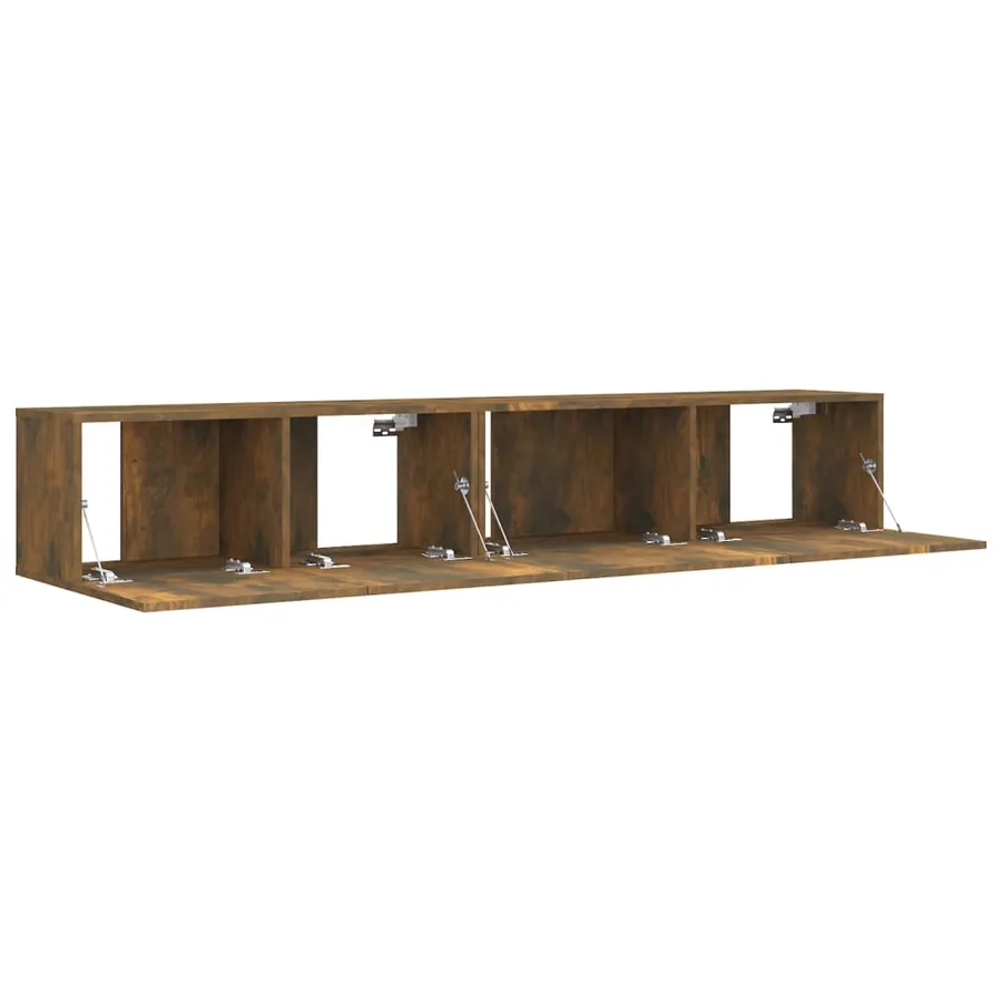 Ensemble de meubles TV 2 pcs Chêne fumé Bois d'ingénierie - 4