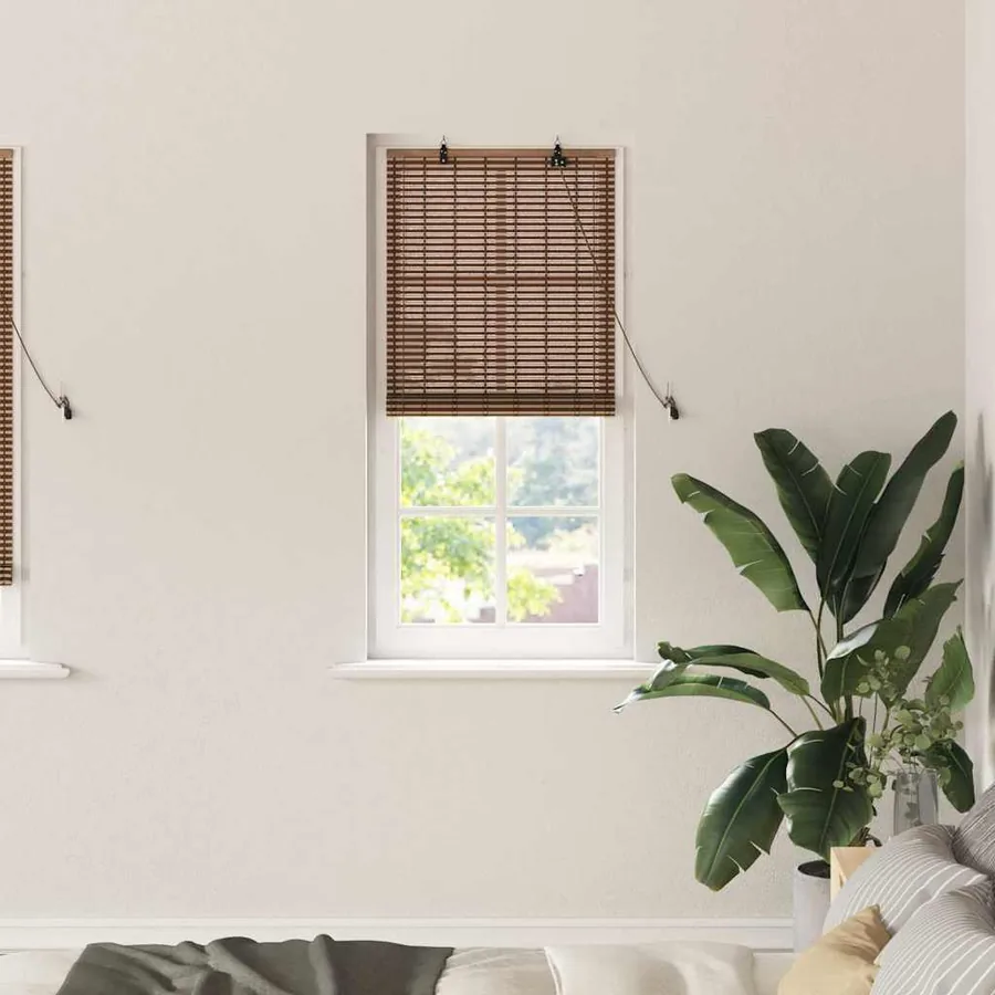 Store enrouleur Marron 60 x 220 cm Bambou