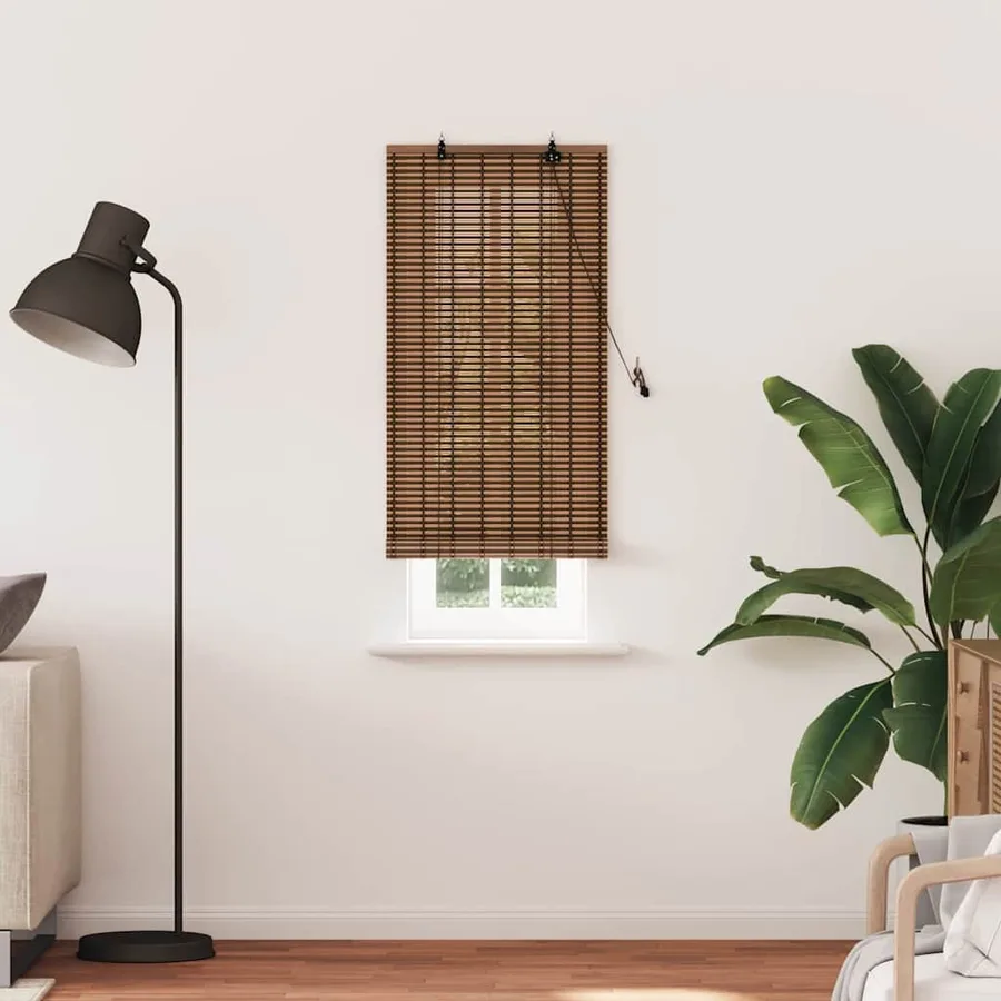 Store enrouleur Marron 60 x 220 cm Bambou - 3
