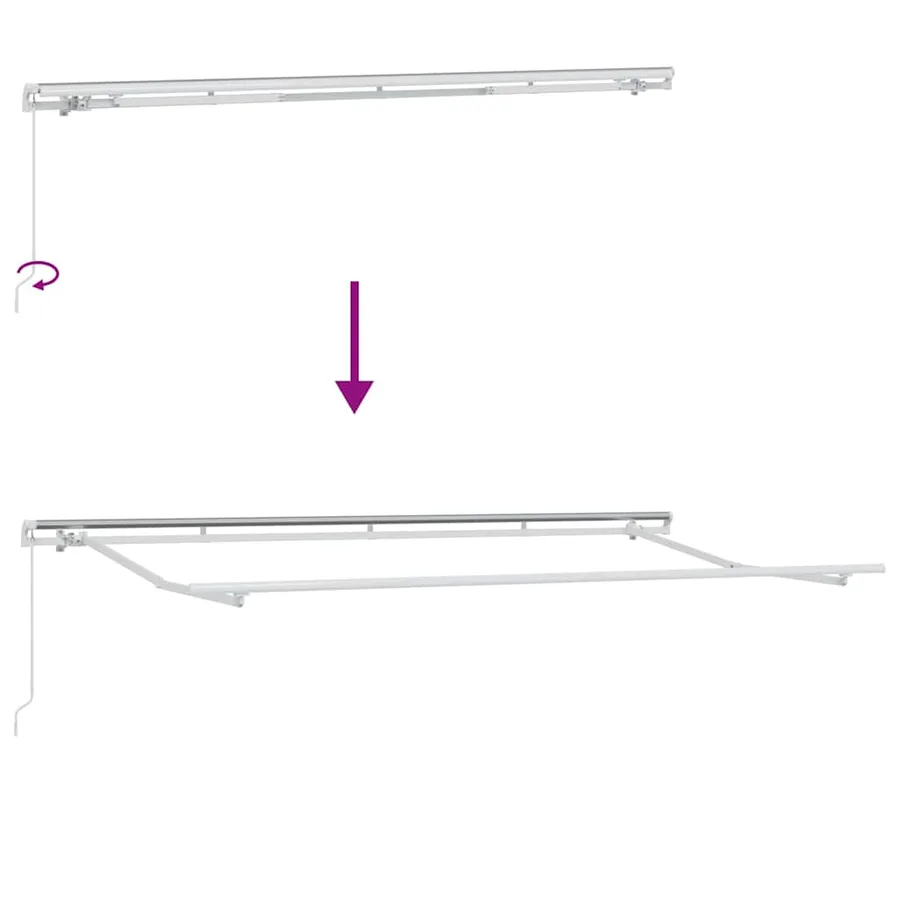 Auvent Rétractable Anthracite 350 x 200 cm - 11