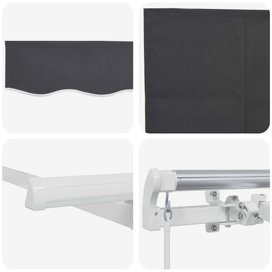 Auvent Rétractable Anthracite 350 x 200 cm - 8