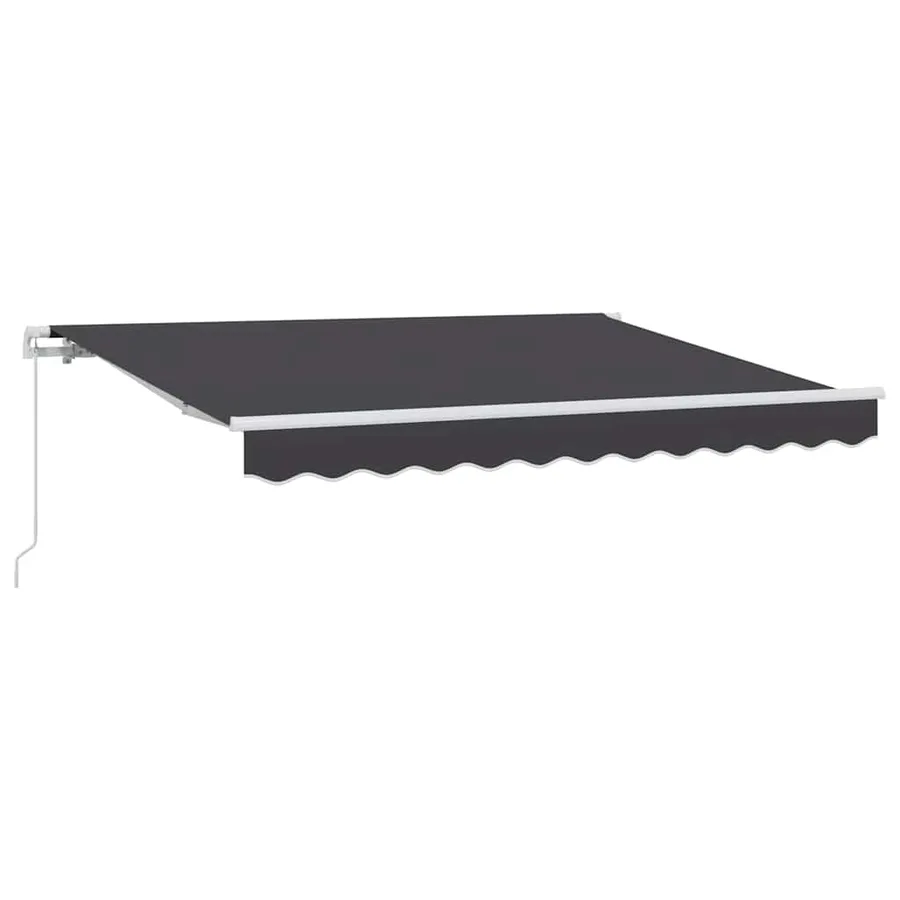 Auvent Rétractable Anthracite 300 x 200 cm tissu - 2