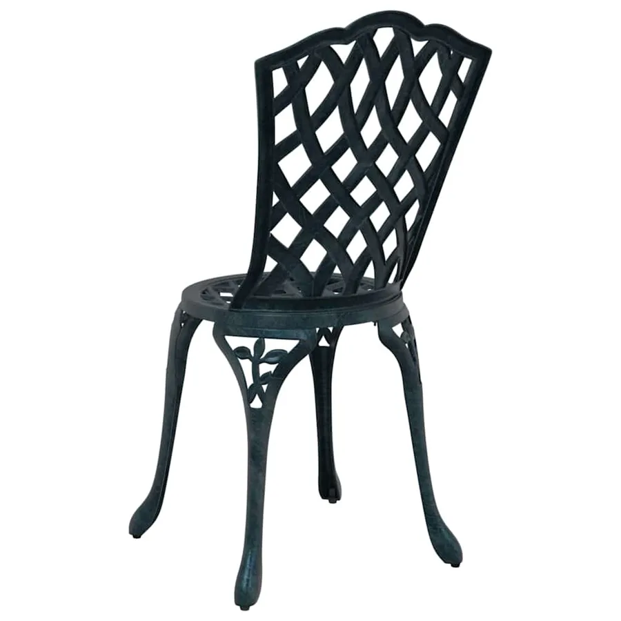 Chaise de jardin 2 pcs Vert 39 x 40 x 87cm Aluminium - 6