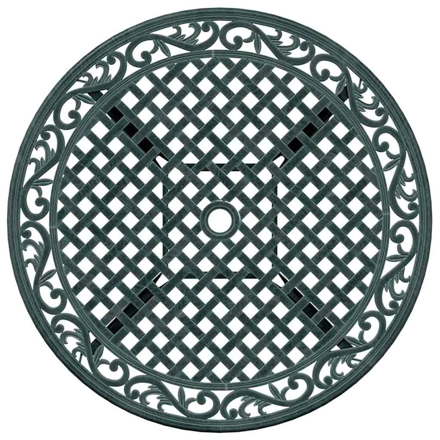 Ensemble de salle à manger pour jardin 7 pcs Vert Aluminium - 10