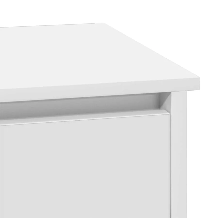 Cabinet de chevet avec tiroir 2 pcs Blanc 39 x 34,5 x 50 cm - 11