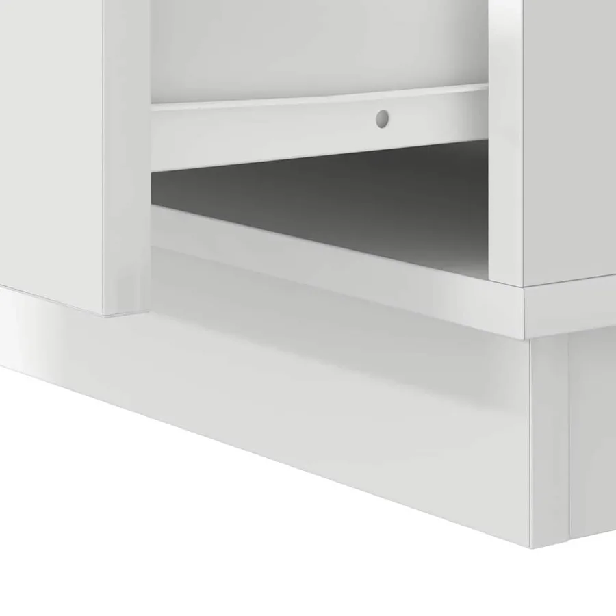 Cabinet de chevet avec tiroir 2 pcs Blanc 39 x 34,5 x 50 cm - 13