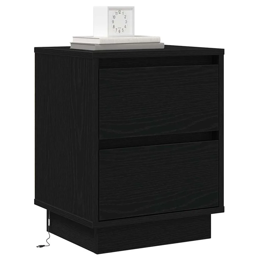 Cabinet de chevet 2 pcs Chêne noir 39 x 34,5 x 50 cm - 3