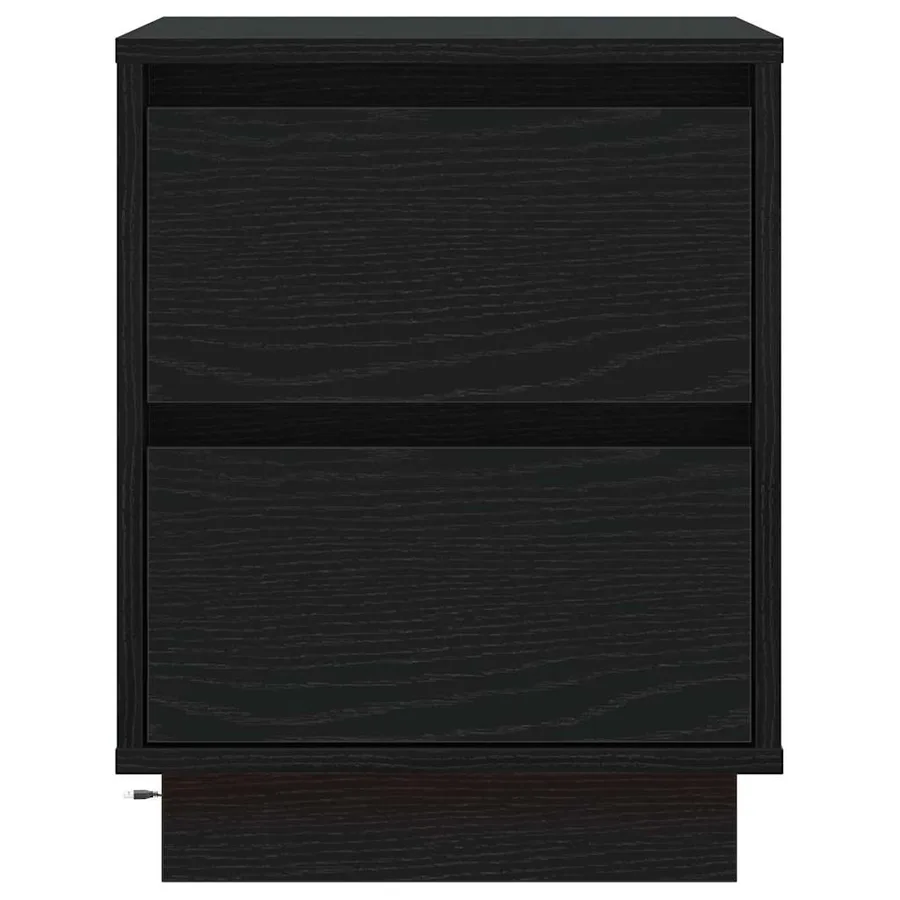 Cabinet de chevet 2 pcs Chêne noir 39 x 34,5 x 50 cm - 9