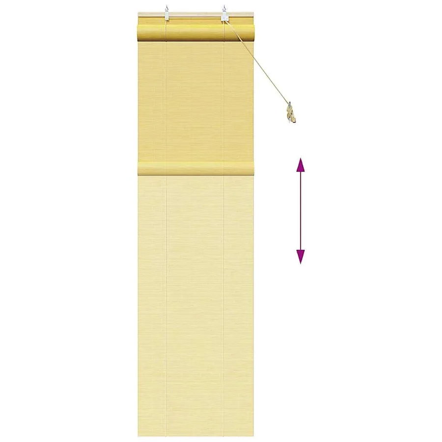 Store enrouleur Jaune 60 x 220 cm Bambou - 13