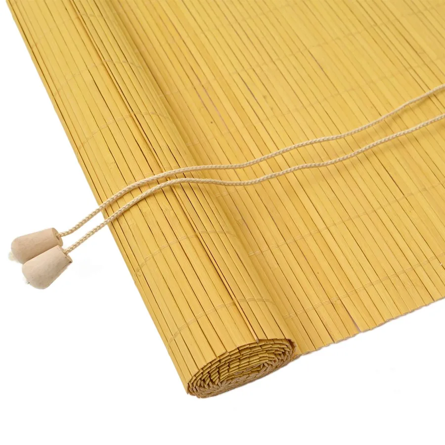 Store enrouleur Jaune 60 x 220 cm Bambou - 2